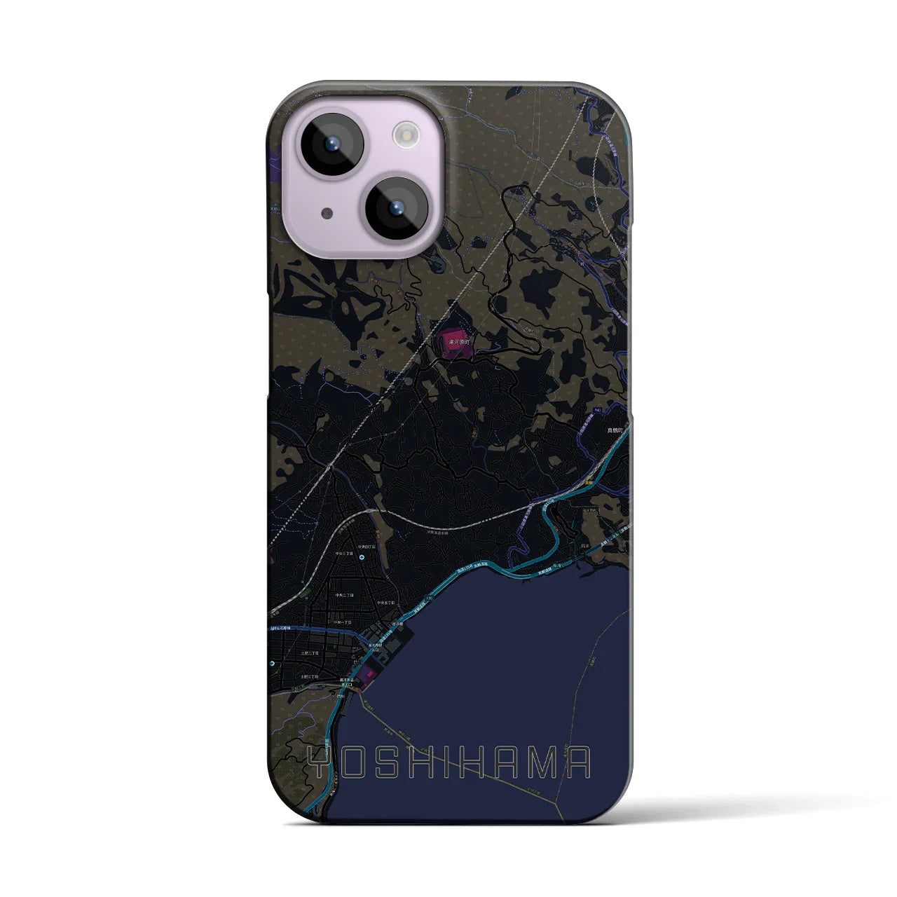 【吉浜(神奈川県)】地図柄iPhoneケース(バックカバータイプ)