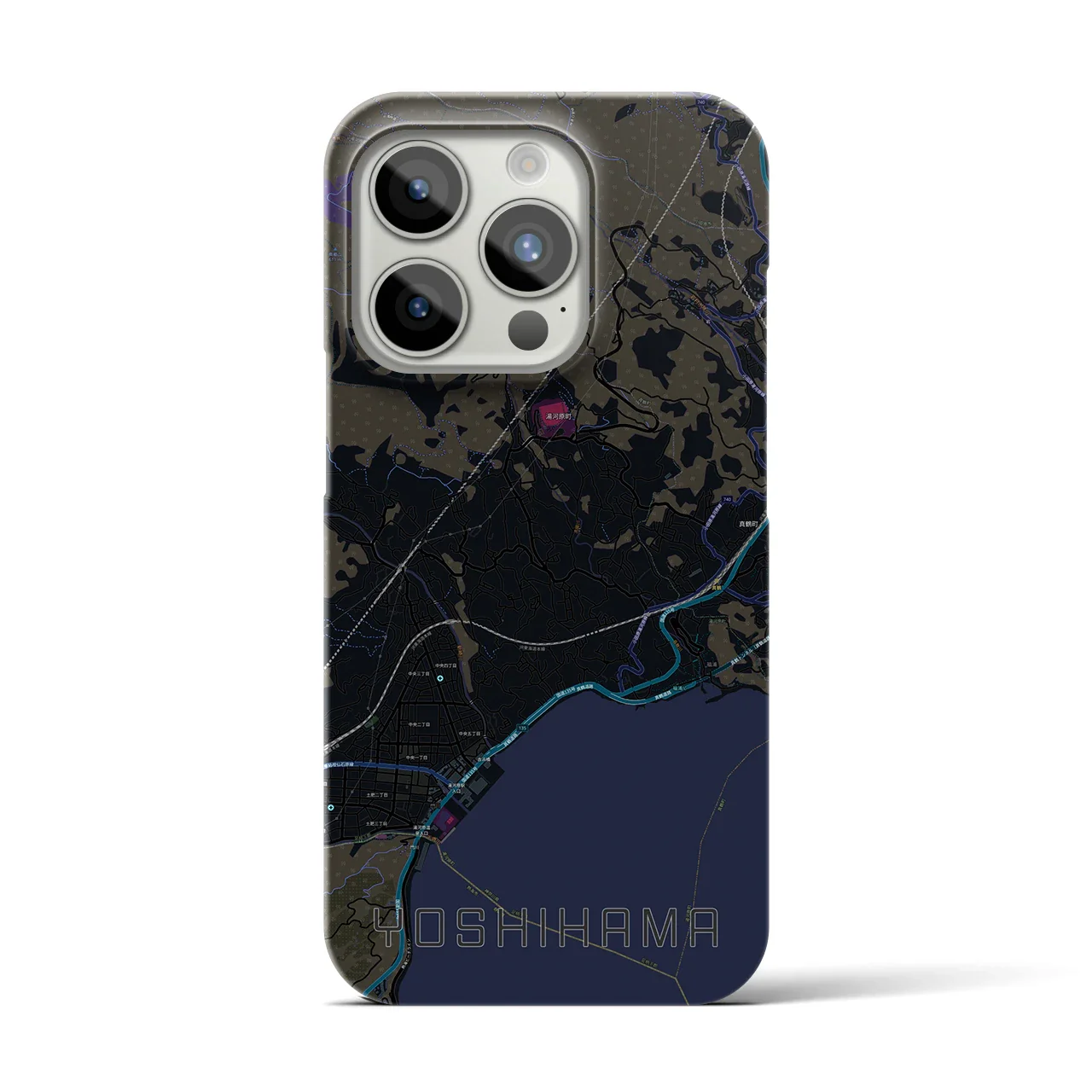 【吉浜(神奈川県)】地図柄iPhoneケース(バックカバータイプ)