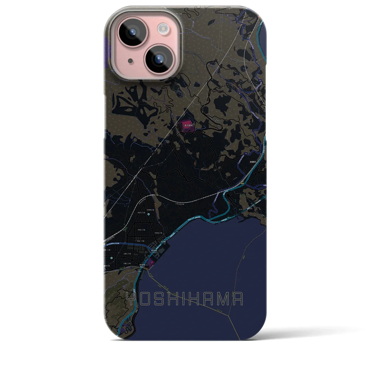 【吉浜(神奈川県)】地図柄iPhoneケース(バックカバータイプ)