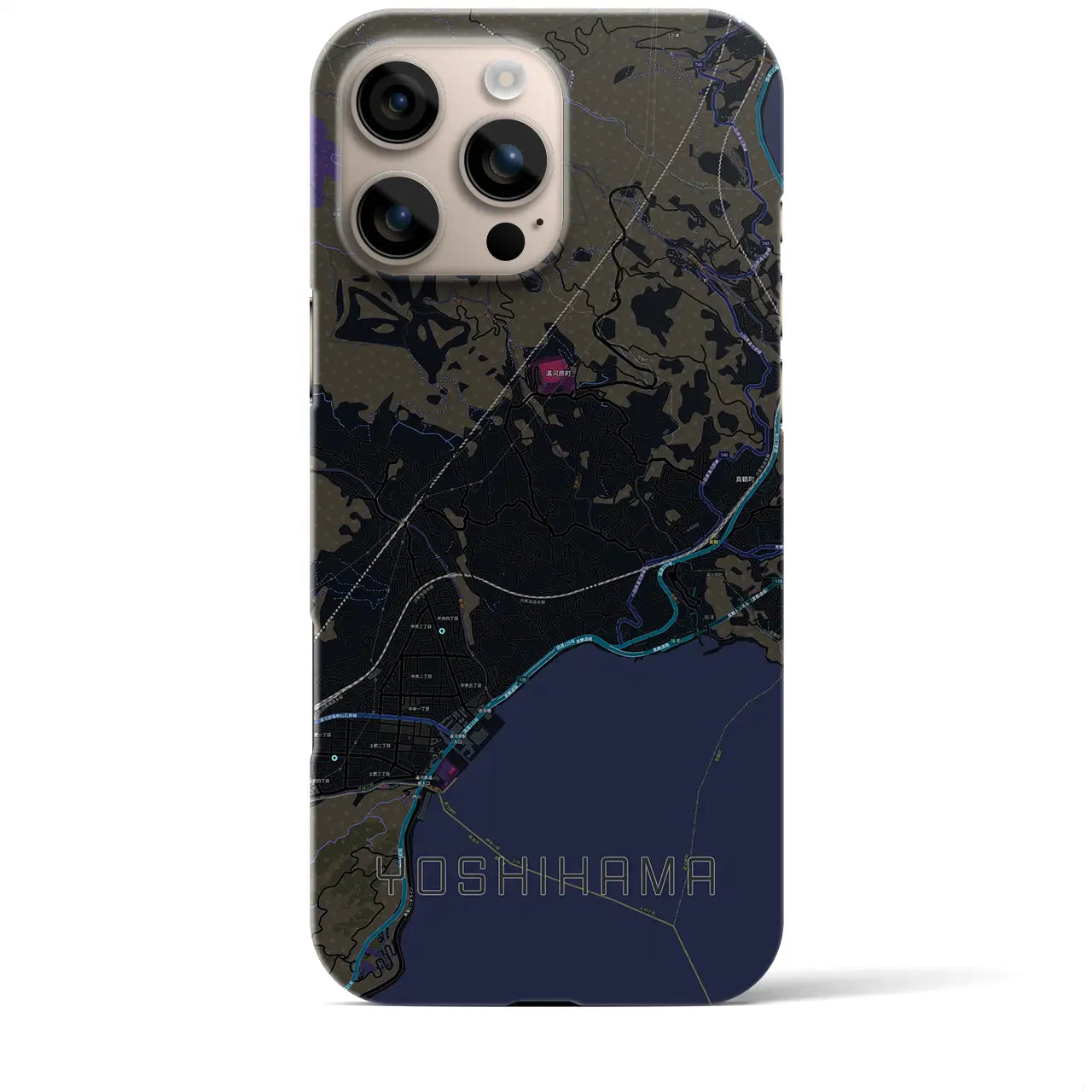 【吉浜(神奈川県)】地図柄iPhoneケース(バックカバータイプ)