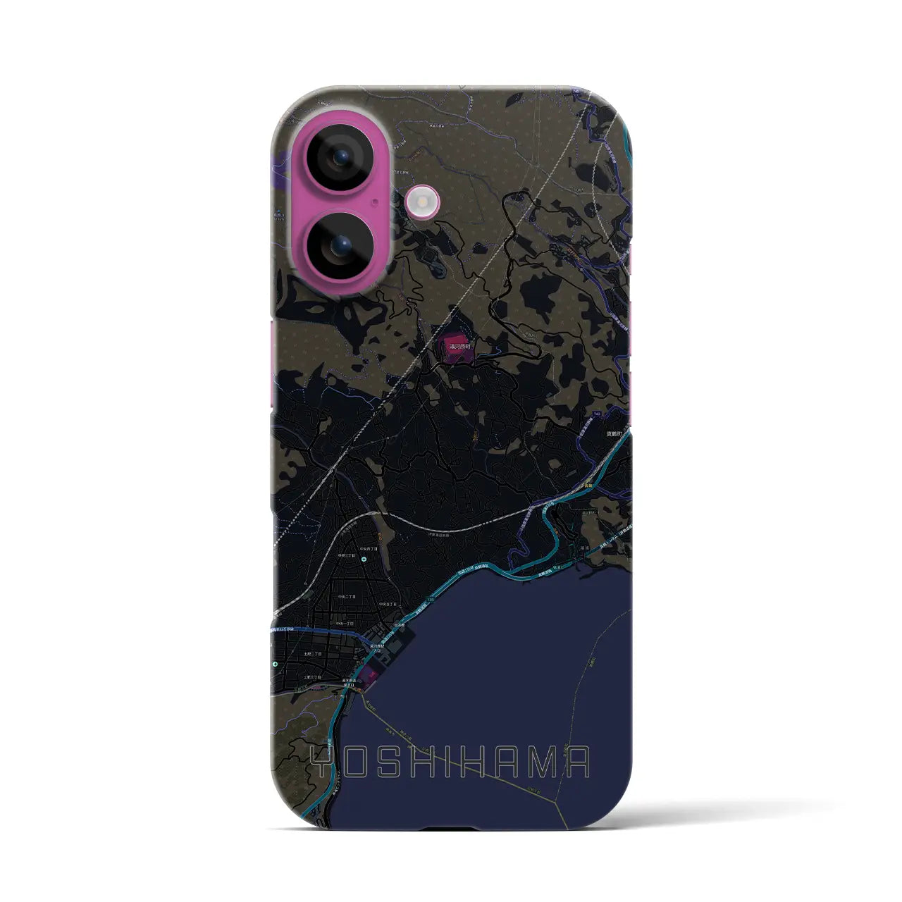 【吉浜(神奈川県)】地図柄iPhoneケース(バックカバータイプ)