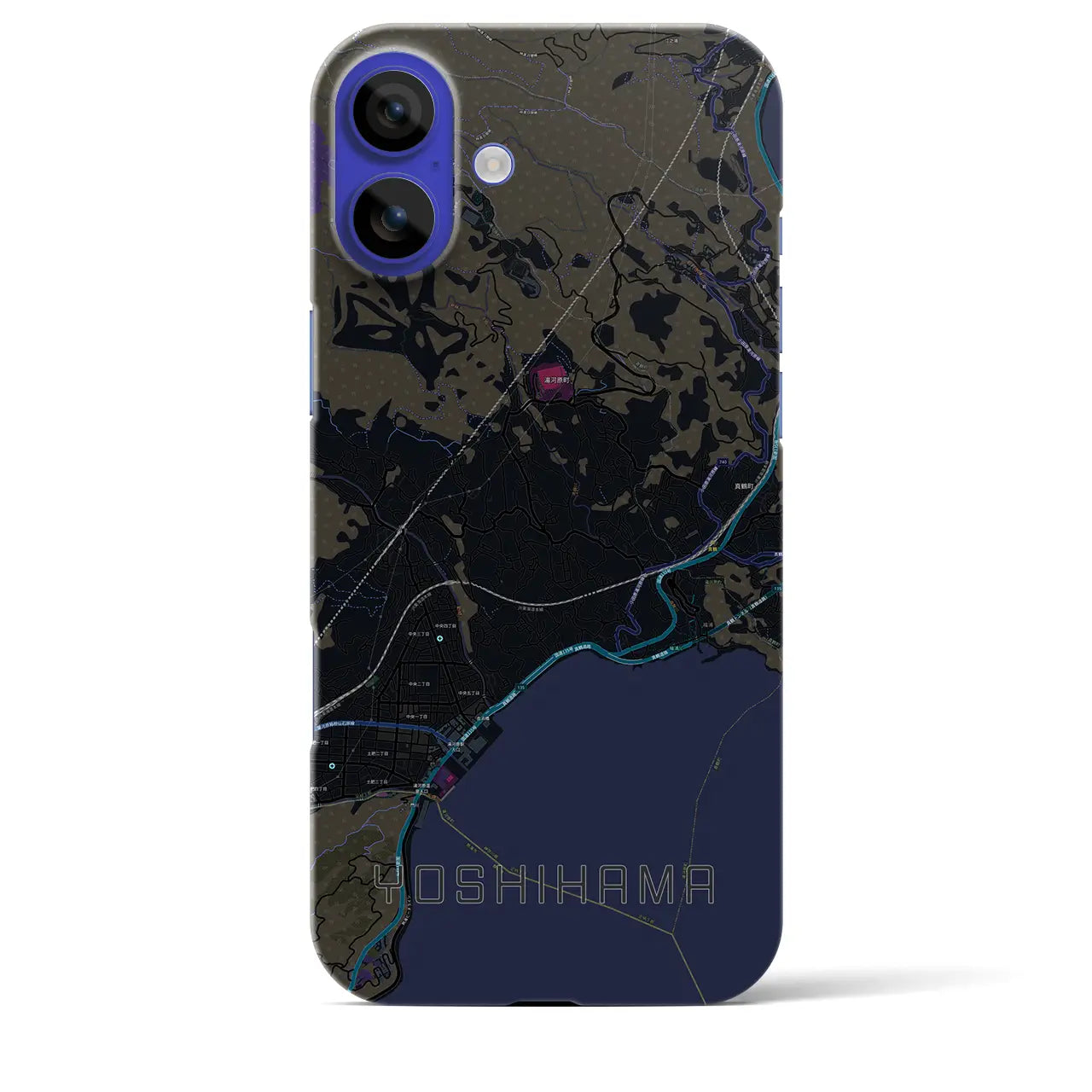 【吉浜(神奈川県)】地図柄iPhoneケース(バックカバータイプ)