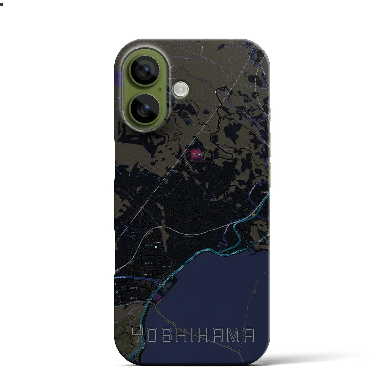 【吉浜(神奈川県)】地図柄iPhoneケース(バックカバータイプ)