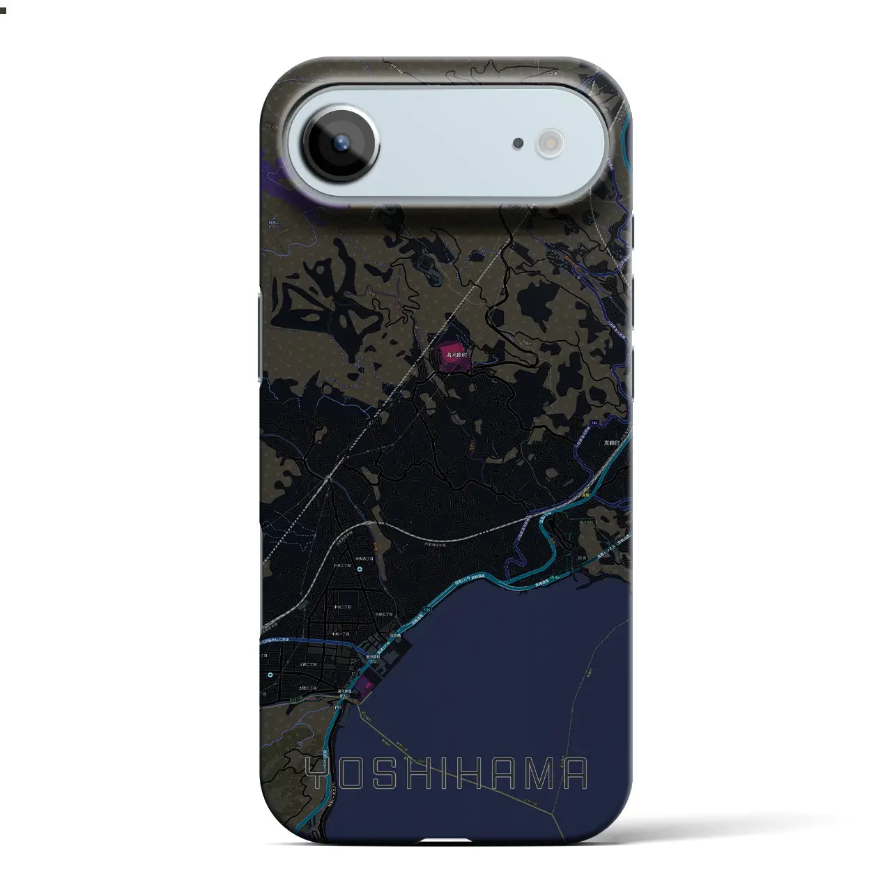 【吉浜(神奈川県)】地図柄iPhoneケース(バックカバータイプ)