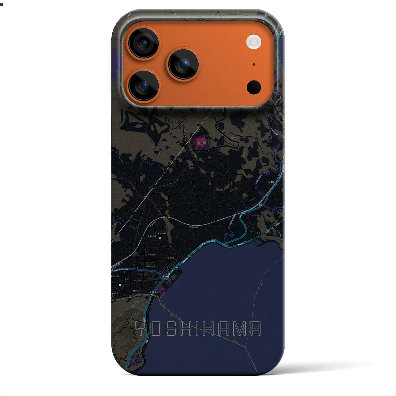 【吉浜(神奈川県)】地図柄iPhoneケース(バックカバータイプ)
