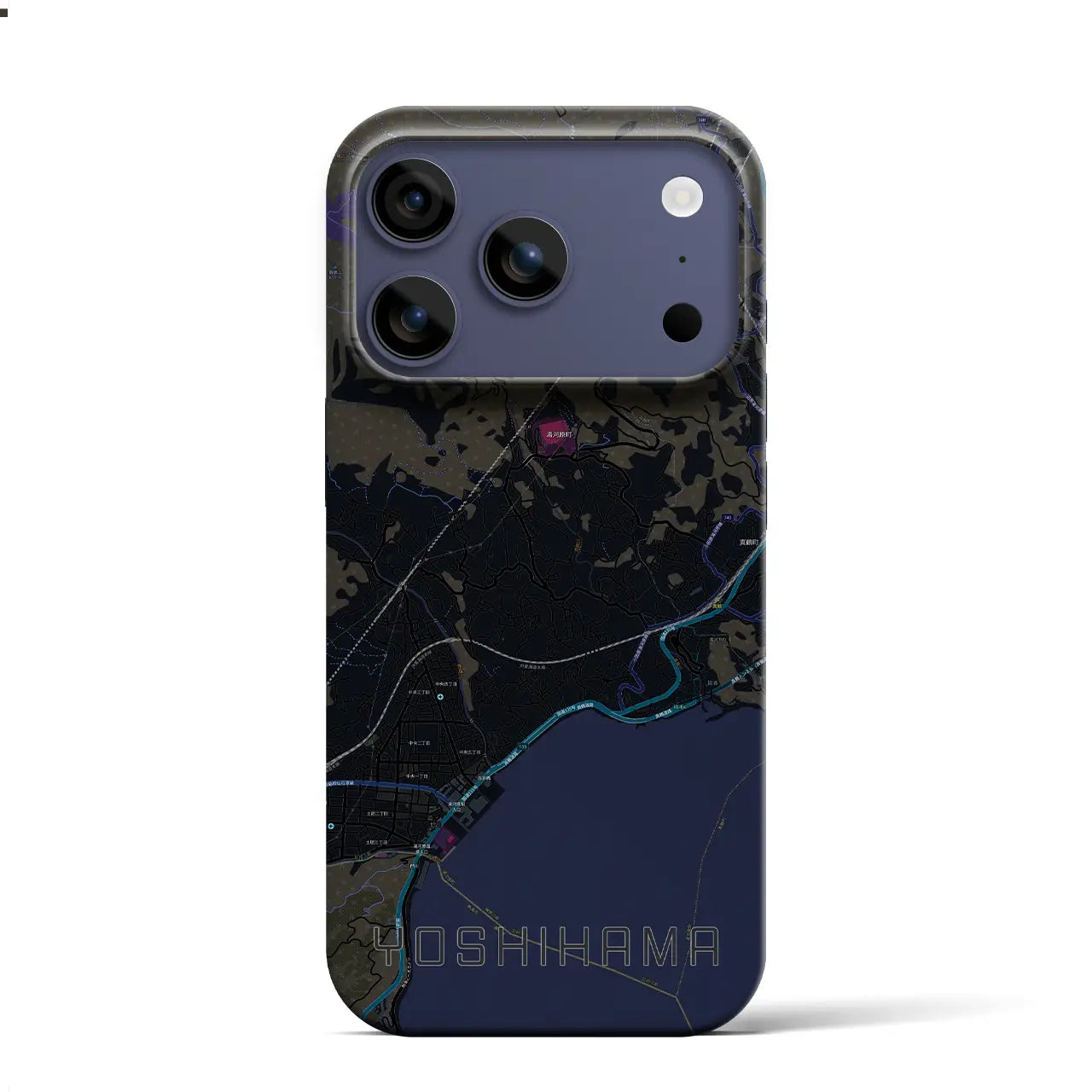 【吉浜(神奈川県)】地図柄iPhoneケース(バックカバータイプ)