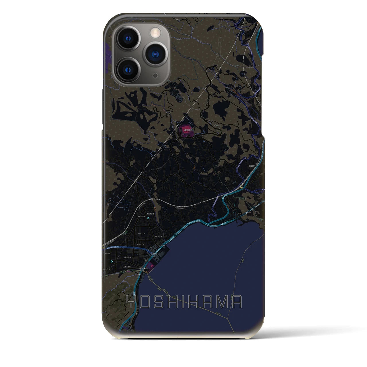 【吉浜(神奈川県)】地図柄iPhoneケース(バックカバータイプ)