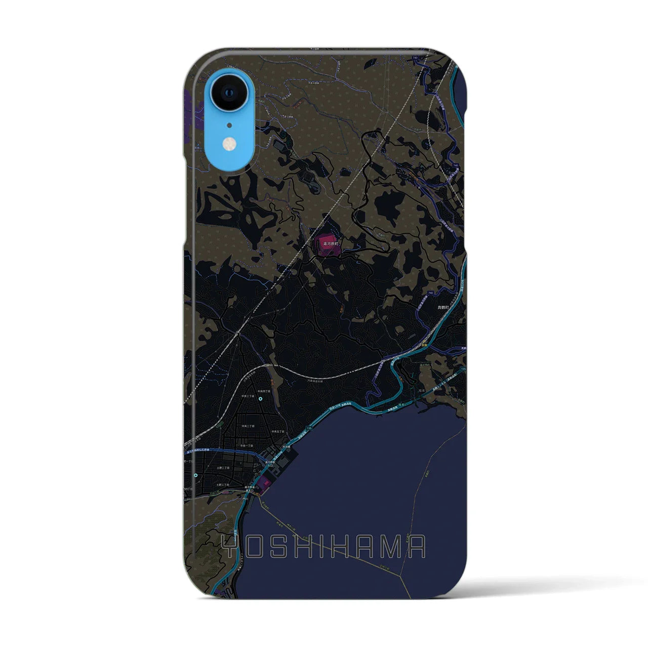 【吉浜(神奈川県)】地図柄iPhoneケース(バックカバータイプ)