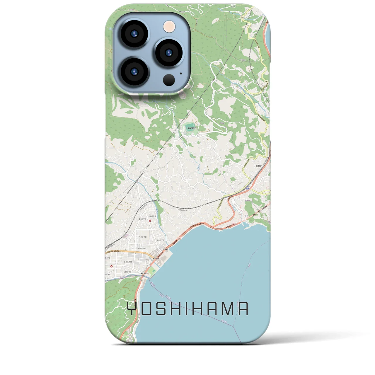 【吉浜(神奈川県)】地図柄iPhoneケース(バックカバータイプ)