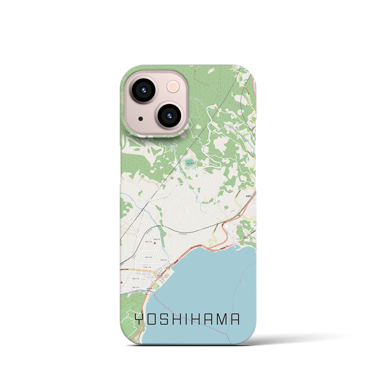 【吉浜(神奈川県)】地図柄iPhoneケース(バックカバータイプ)