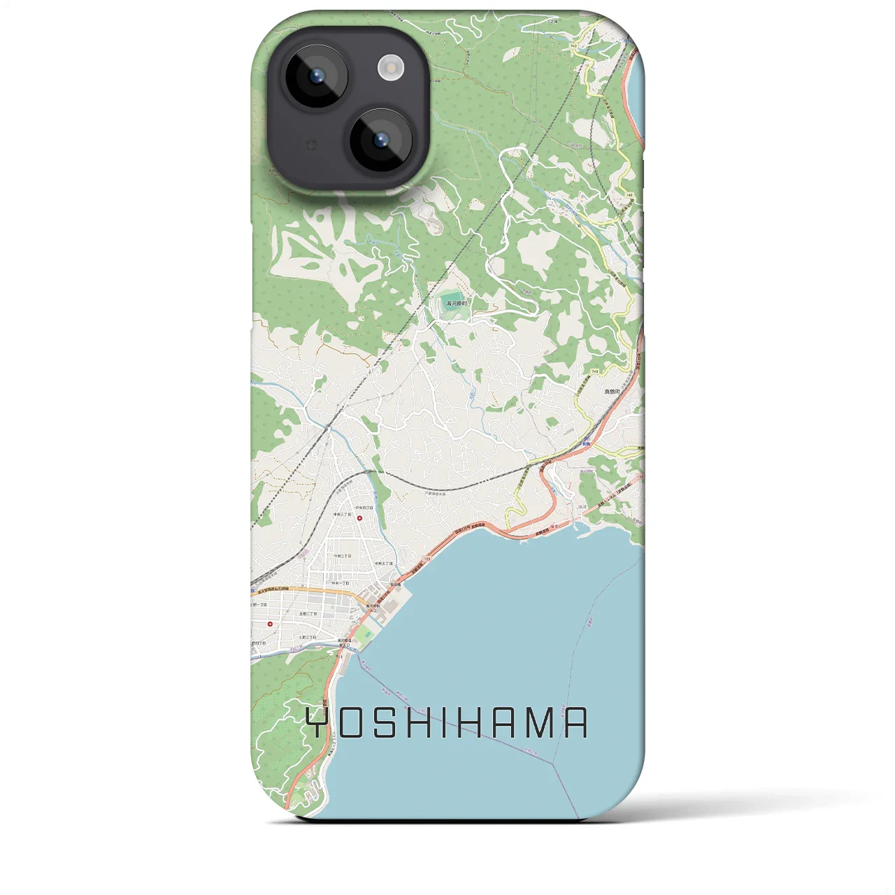 【吉浜(神奈川県)】地図柄iPhoneケース(バックカバータイプ)