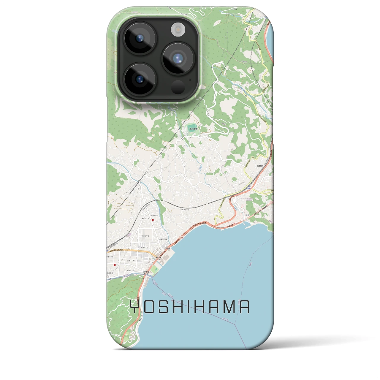 【吉浜(神奈川県)】地図柄iPhoneケース(バックカバータイプ)
