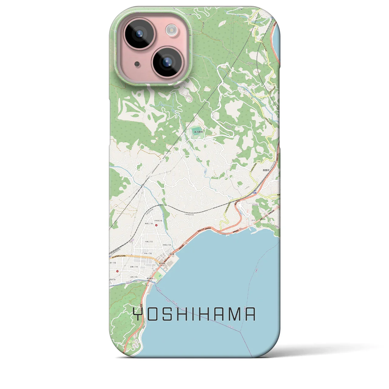 【吉浜(神奈川県)】地図柄iPhoneケース(バックカバータイプ)