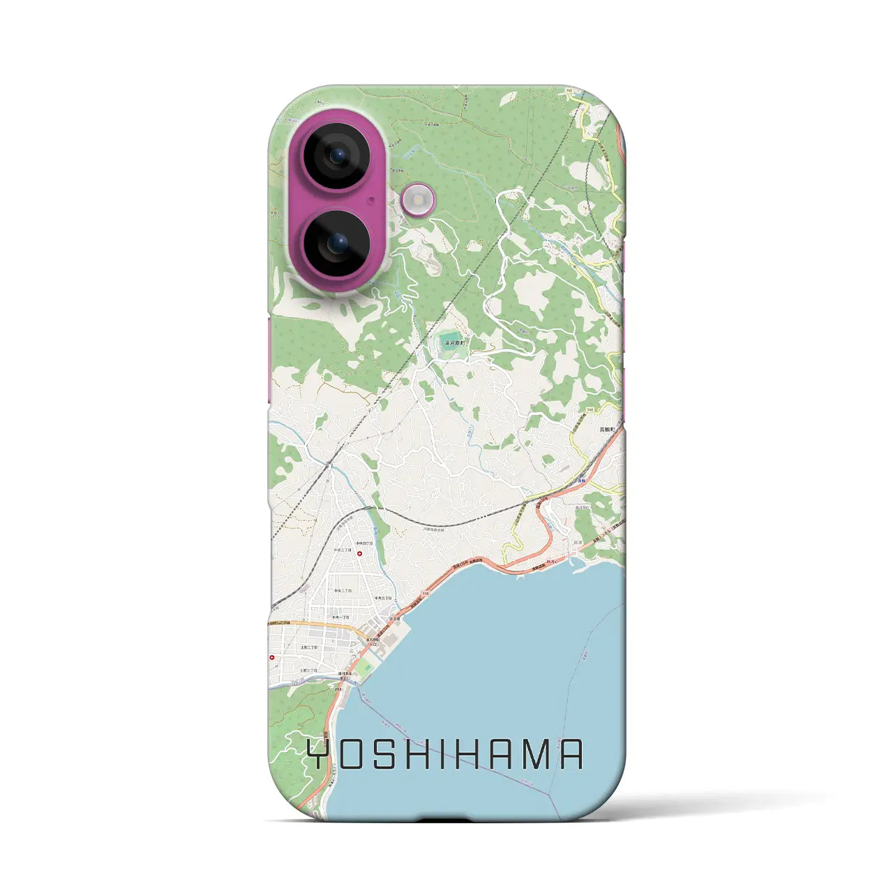 【吉浜(神奈川県)】地図柄iPhoneケース(バックカバータイプ)