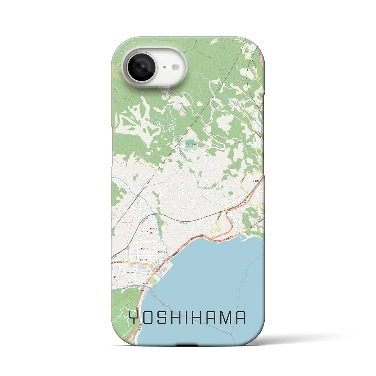 【吉浜(神奈川県)】地図柄iPhoneケース(バックカバータイプ)