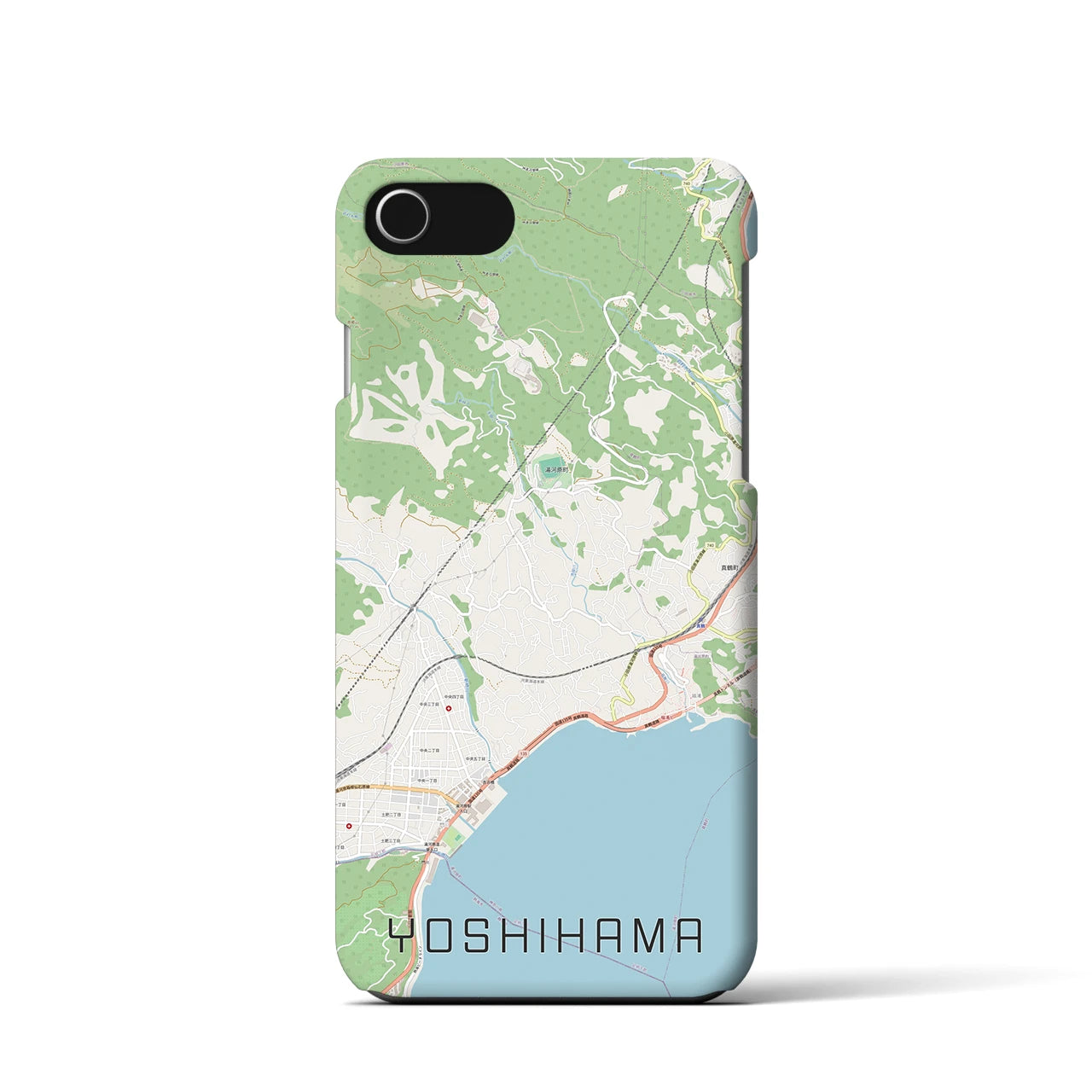 【吉浜(神奈川県)】地図柄iPhoneケース(バックカバータイプ)