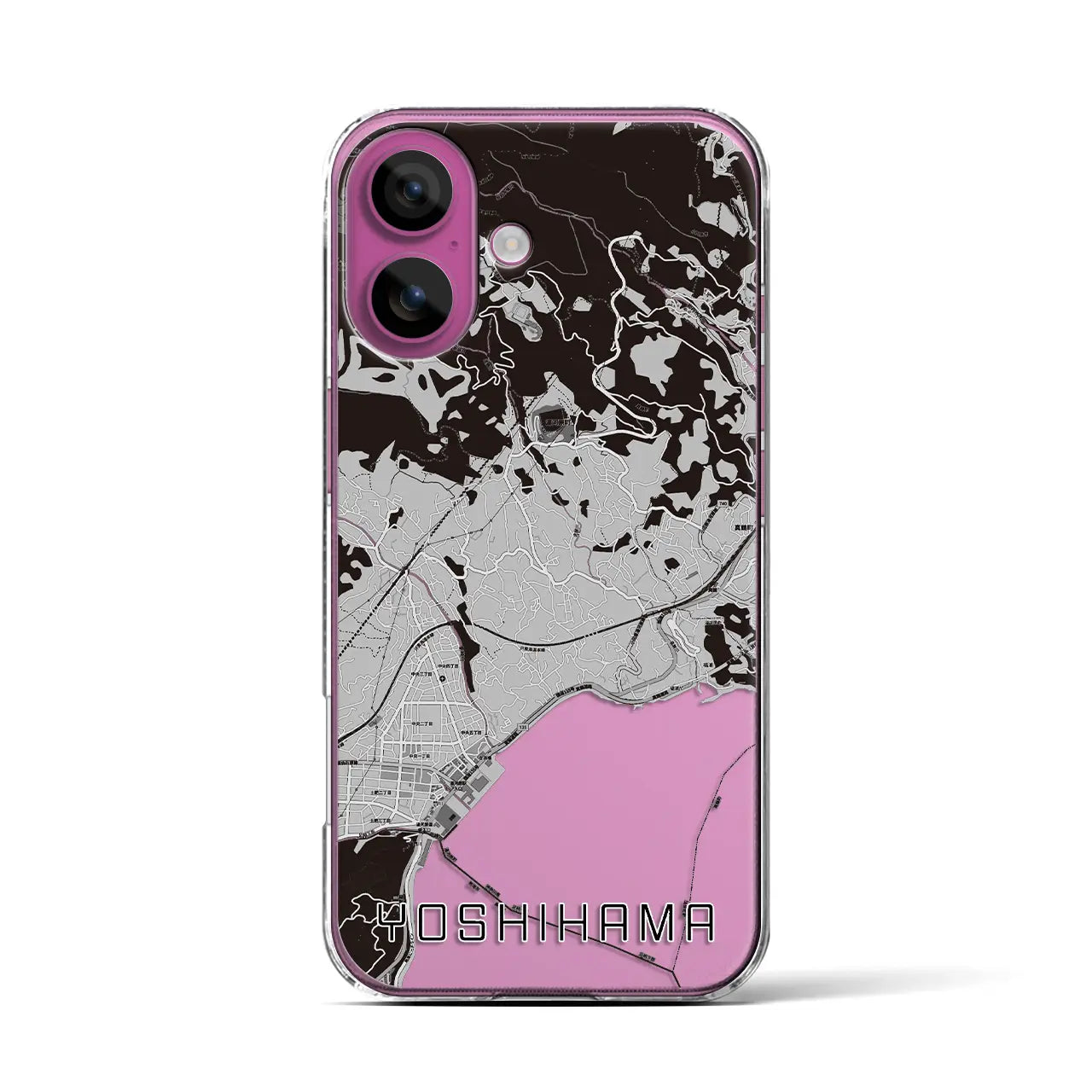 【吉浜(神奈川県)】地図柄iPhoneケース(クリアタイプ)