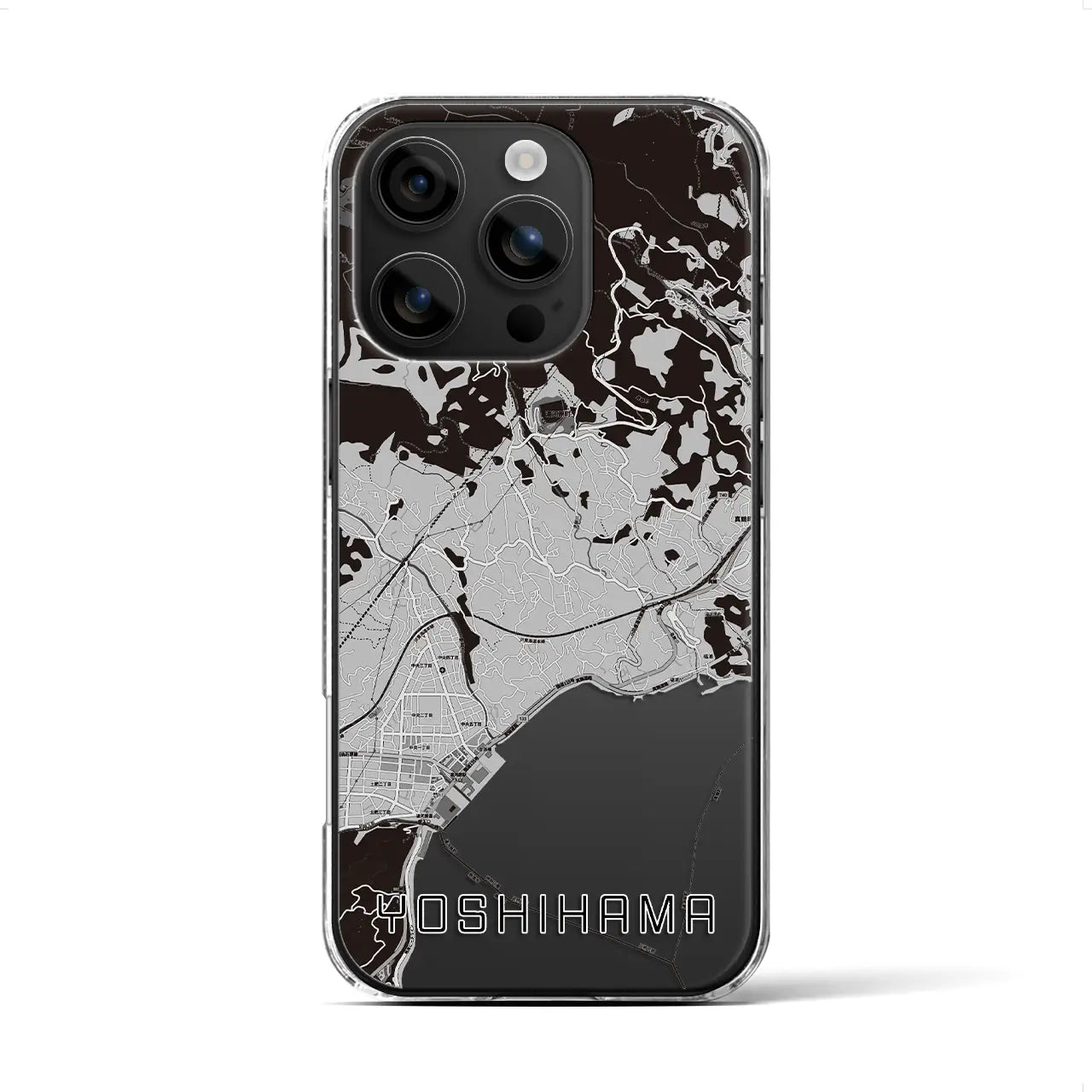 【吉浜(神奈川県)】地図柄iPhoneケース(クリアタイプ)