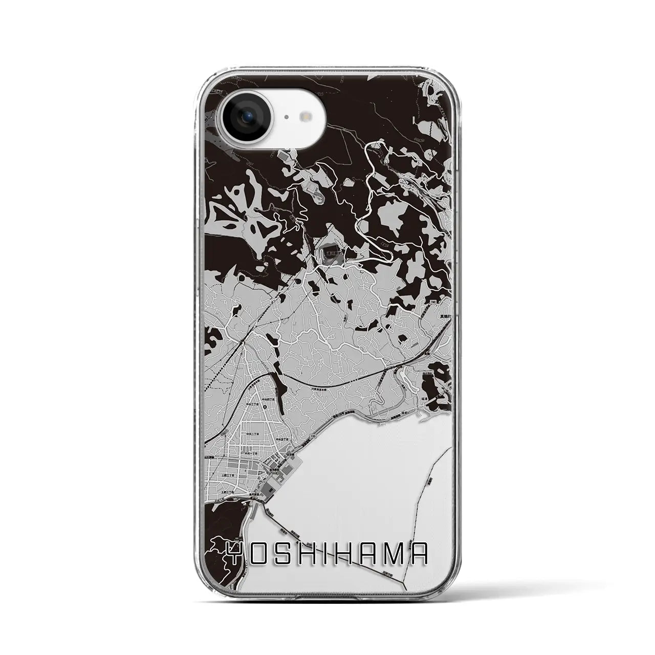 【吉浜(神奈川県)】地図柄iPhoneケース(クリアタイプ)