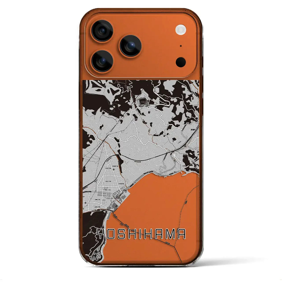 【吉浜(神奈川県)】地図柄iPhoneケース(クリアタイプ)