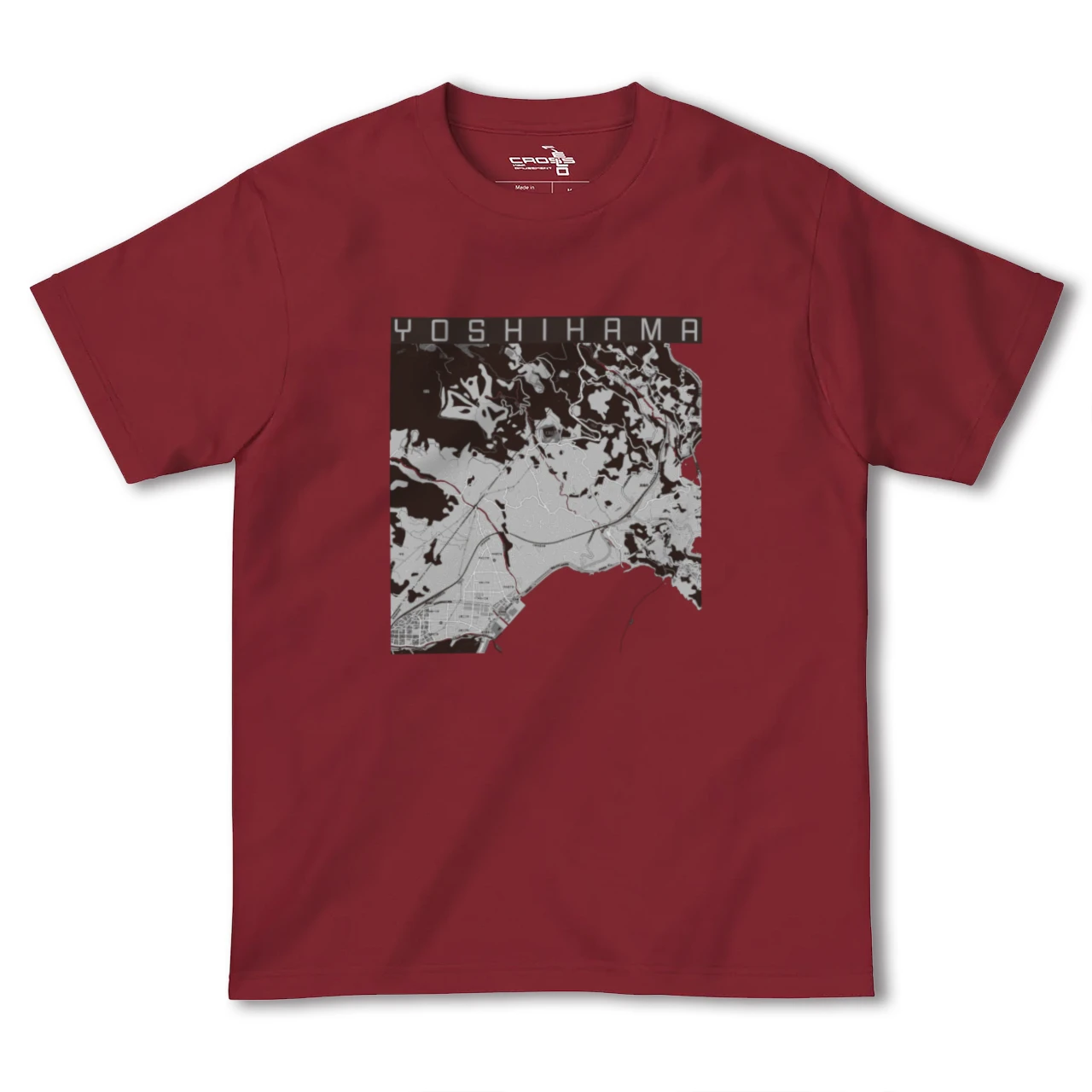 【吉浜(神奈川県)】地図柄ヘビーウェイトTシャツ