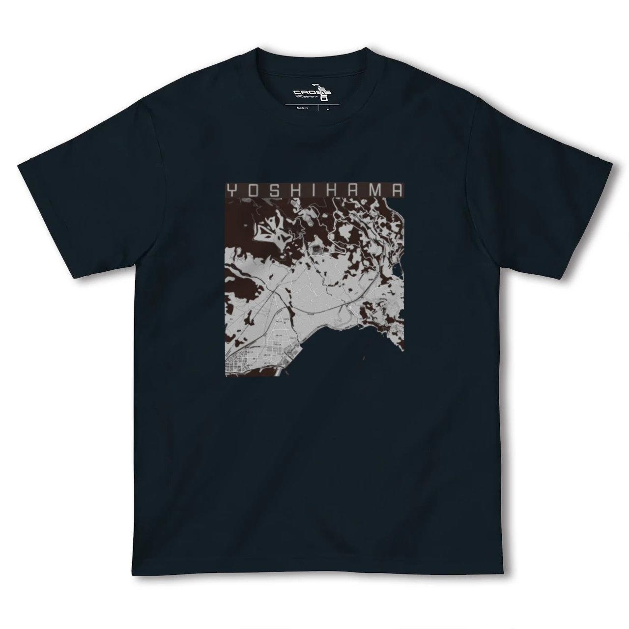 【吉浜(神奈川県)】地図柄ヘビーウェイトTシャツ
