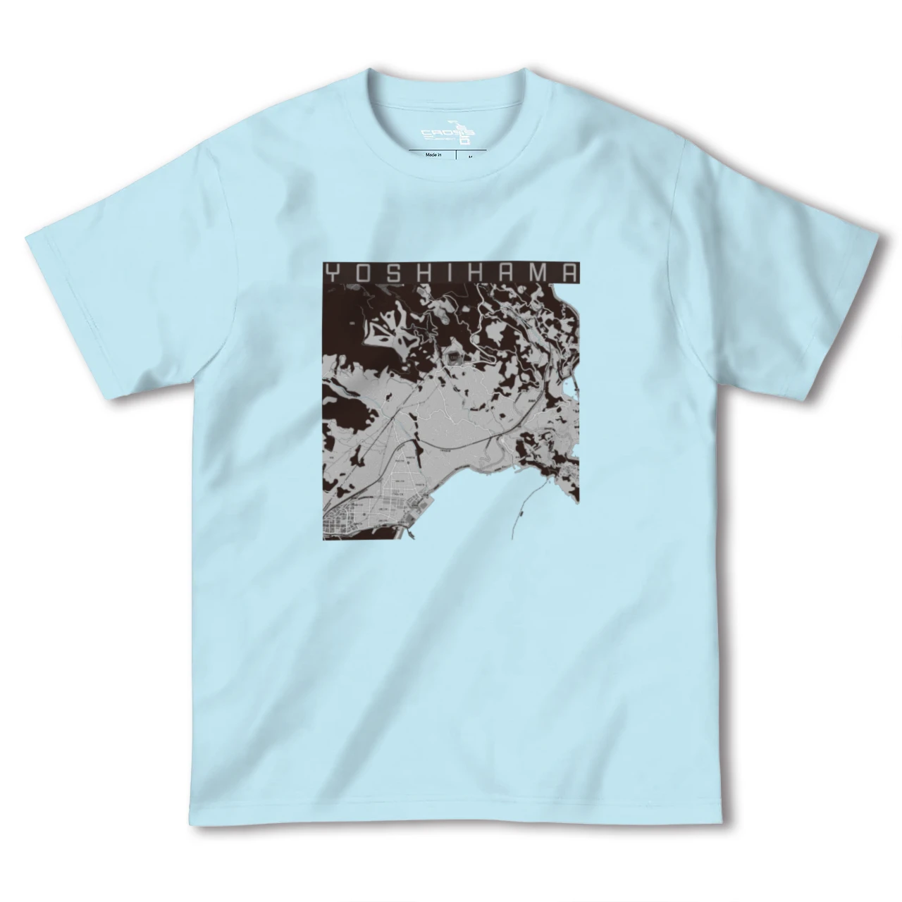【吉浜(神奈川県)】地図柄ヘビーウェイトTシャツ