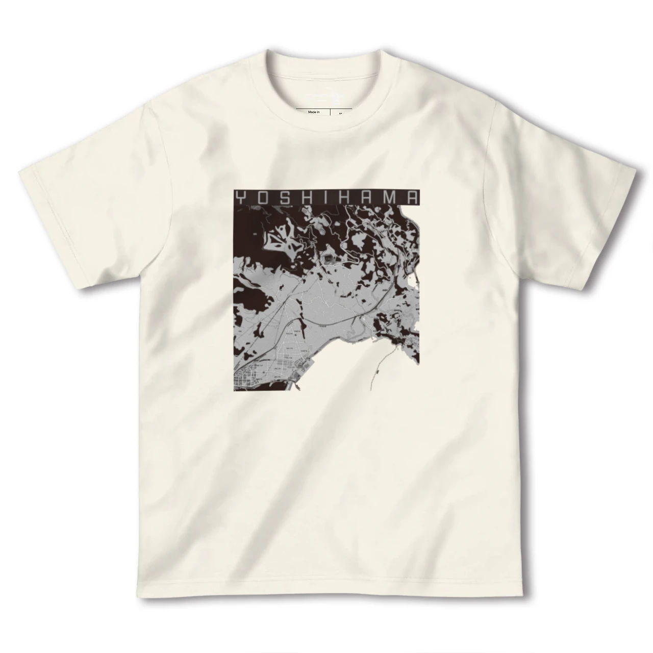 【吉浜(神奈川県)】地図柄ヘビーウェイトTシャツ