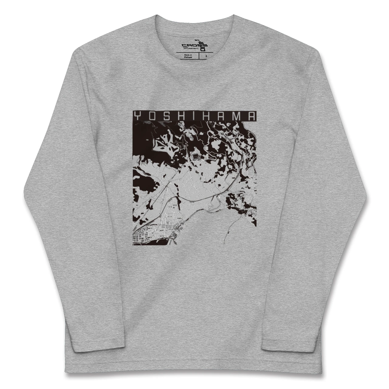 【吉浜(神奈川県)】地図柄ロングスリーブTシャツ
