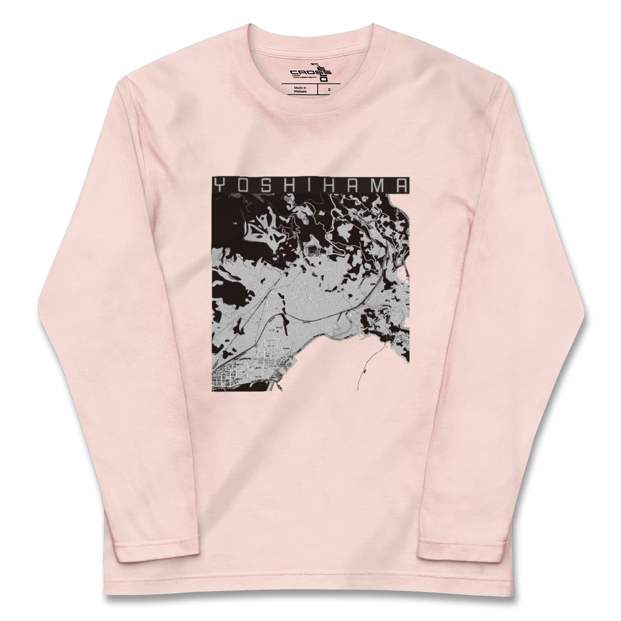 【吉浜(神奈川県)】地図柄ロングスリーブTシャツ