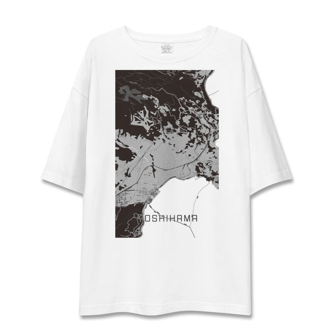 【吉浜(神奈川県)】地図柄ビッグシルエットTシャツ