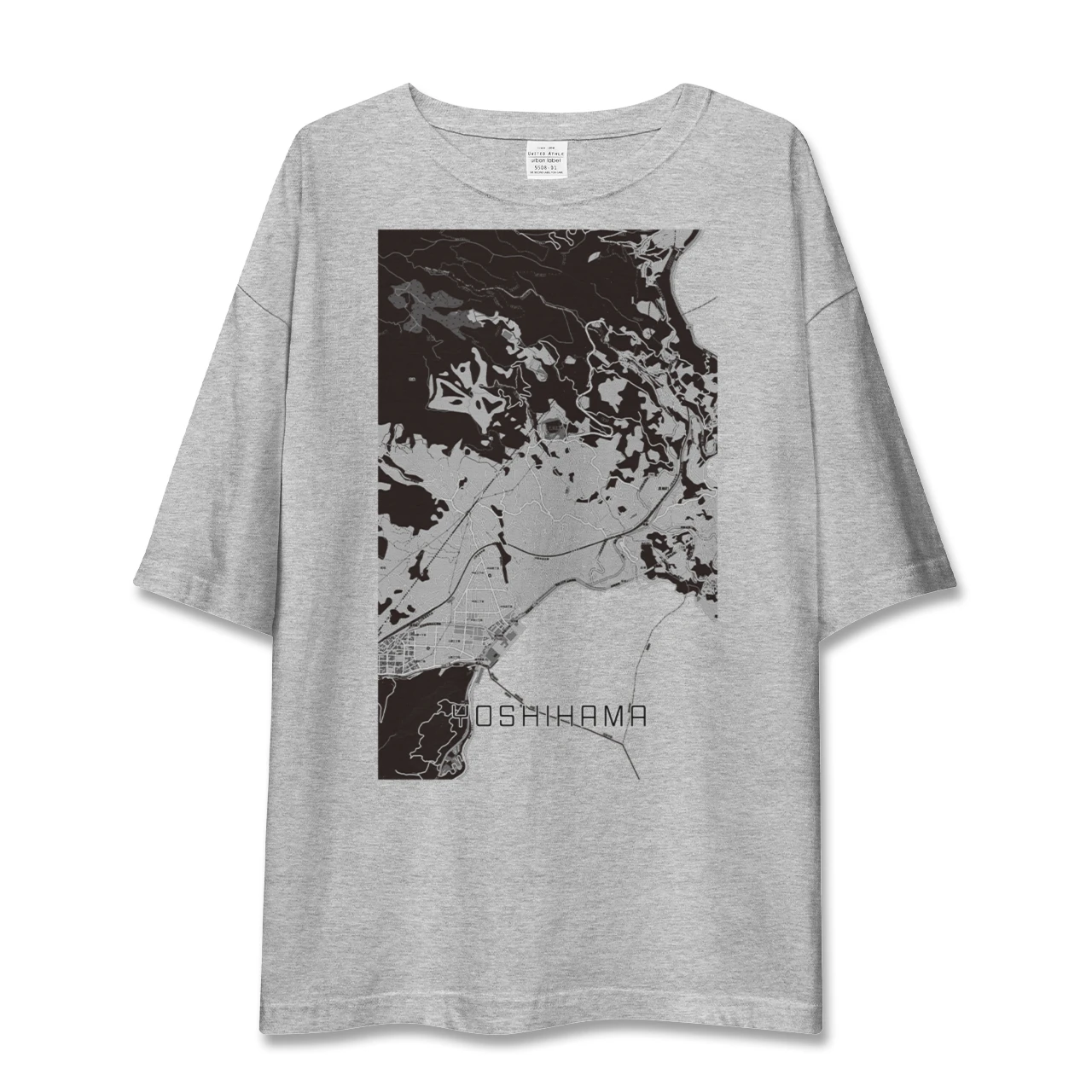 【吉浜(神奈川県)】地図柄ビッグシルエットTシャツ