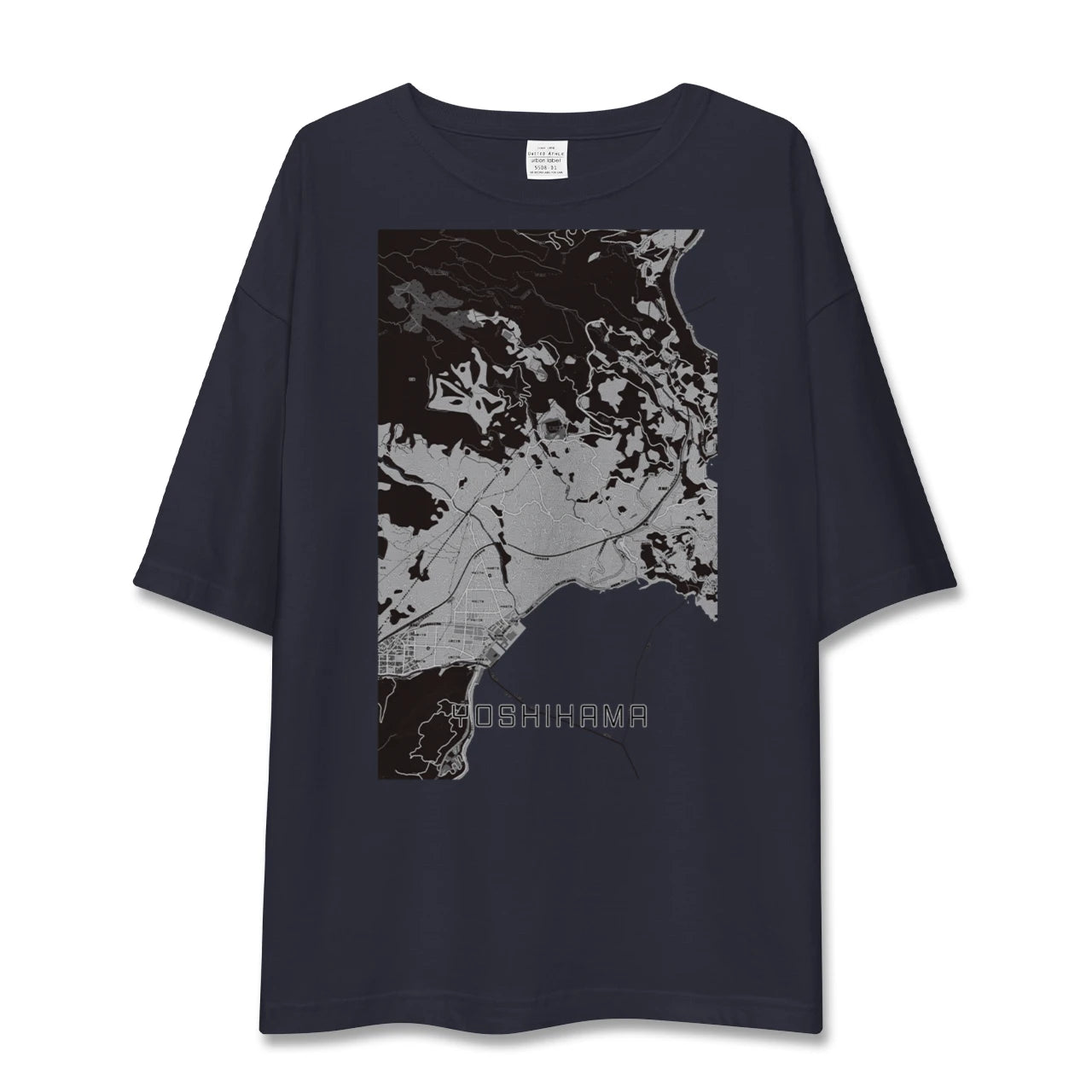 【吉浜(神奈川県)】地図柄ビッグシルエットTシャツ