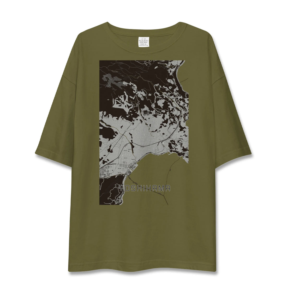 【吉浜(神奈川県)】地図柄ビッグシルエットTシャツ
