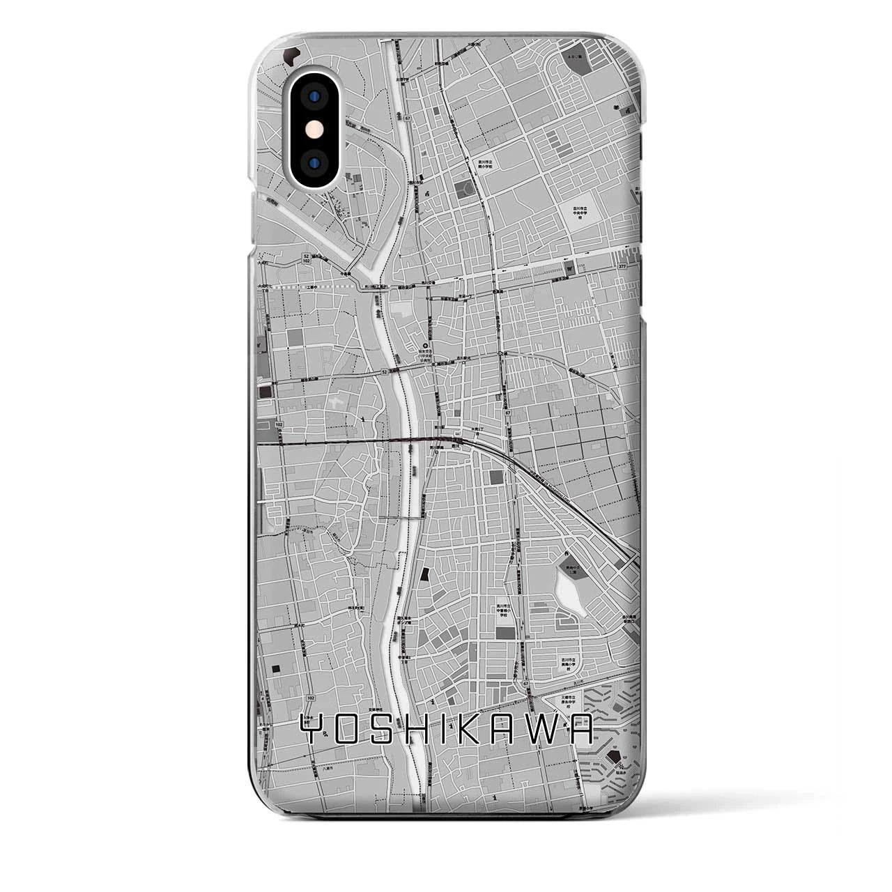 【吉川(埼玉県)】地図柄iPhoneケース(クリアタイプ)