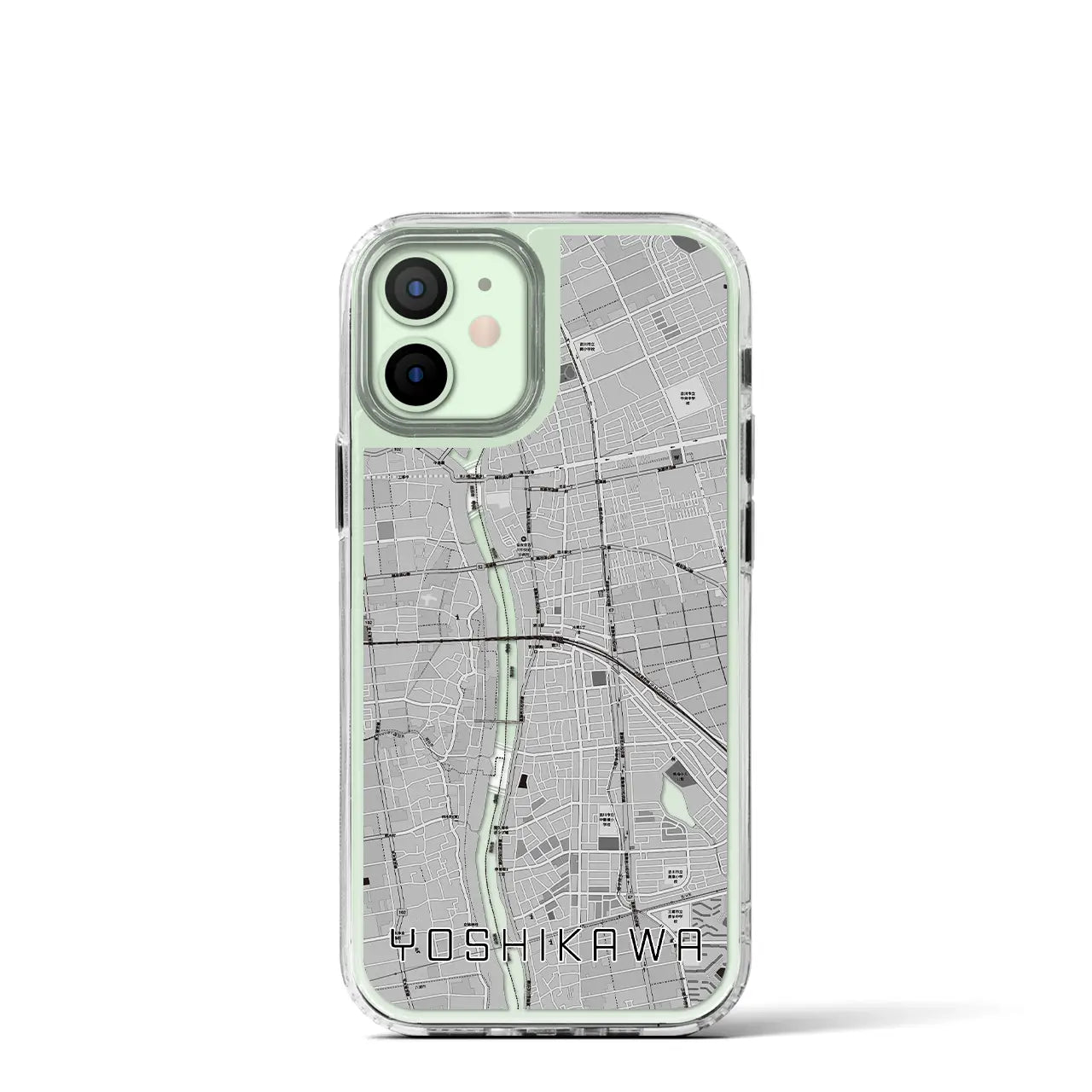 【吉川(埼玉県)】地図柄iPhoneケース(MagSafeタイプ)