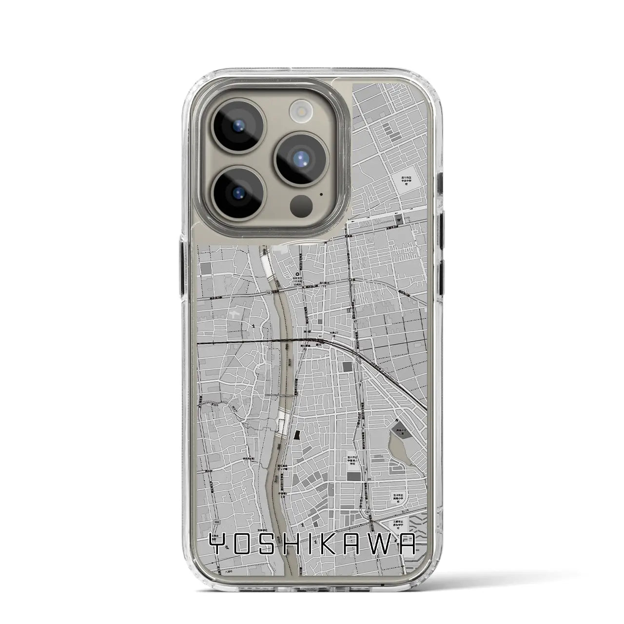 【吉川(埼玉県)】地図柄iPhoneケース(MagSafeタイプ)