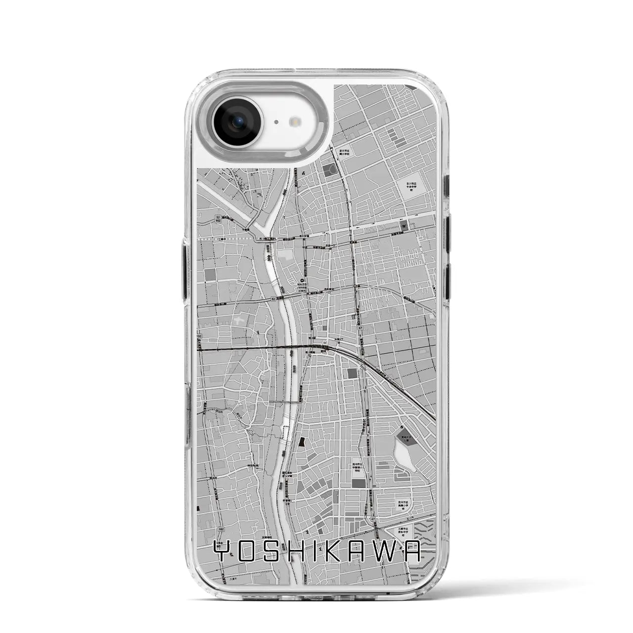 【吉川(埼玉県)】地図柄iPhoneケース(MagSafeタイプ)