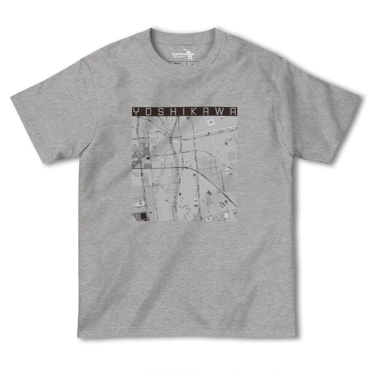 【吉川(埼玉県)】地図柄ヘビーウェイトTシャツ