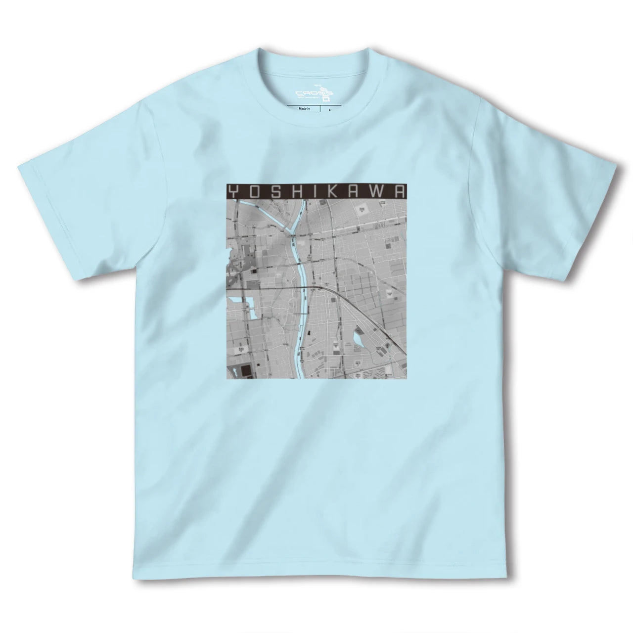 【吉川(埼玉県)】地図柄ヘビーウェイトTシャツ