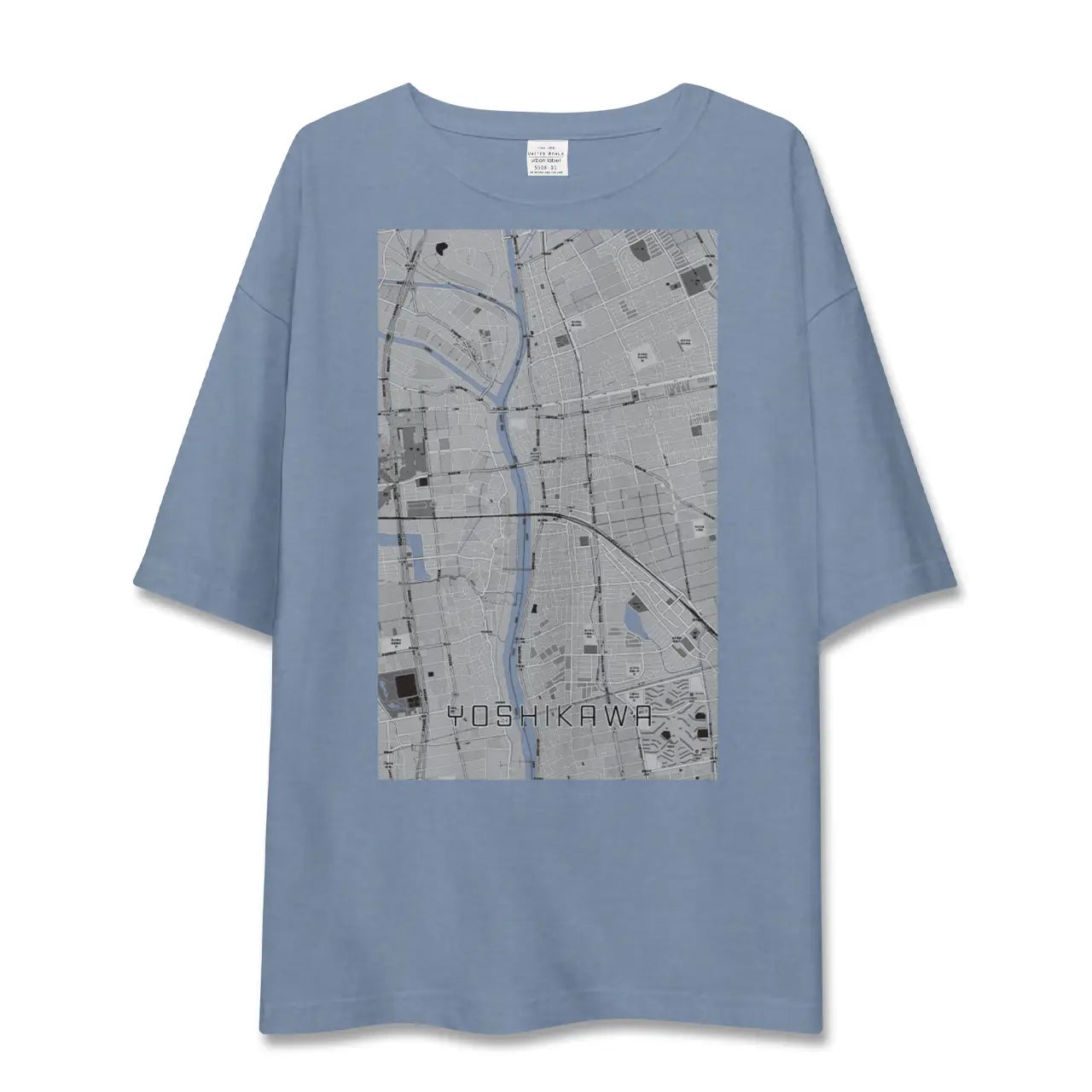【吉川(埼玉県)】地図柄ビッグシルエットTシャツ
