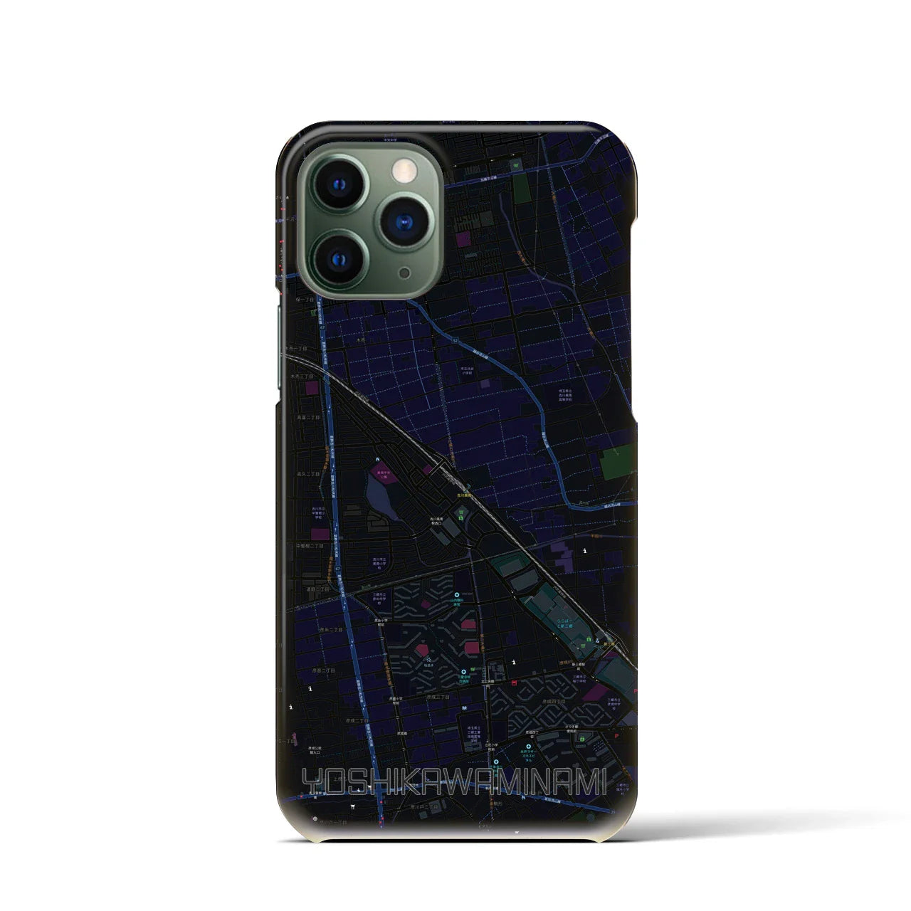 【吉川美南(埼玉県)】地図柄iPhoneケース(バックカバータイプ)