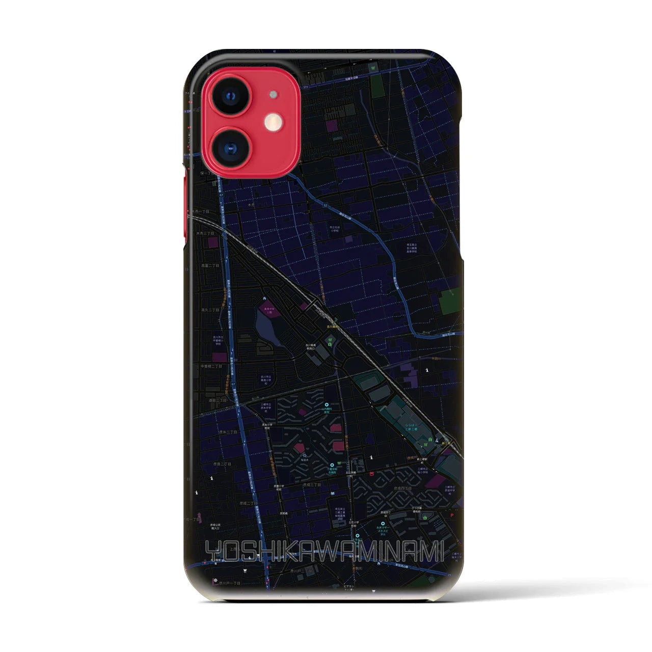 【吉川美南(埼玉県)】地図柄iPhoneケース(バックカバータイプ)