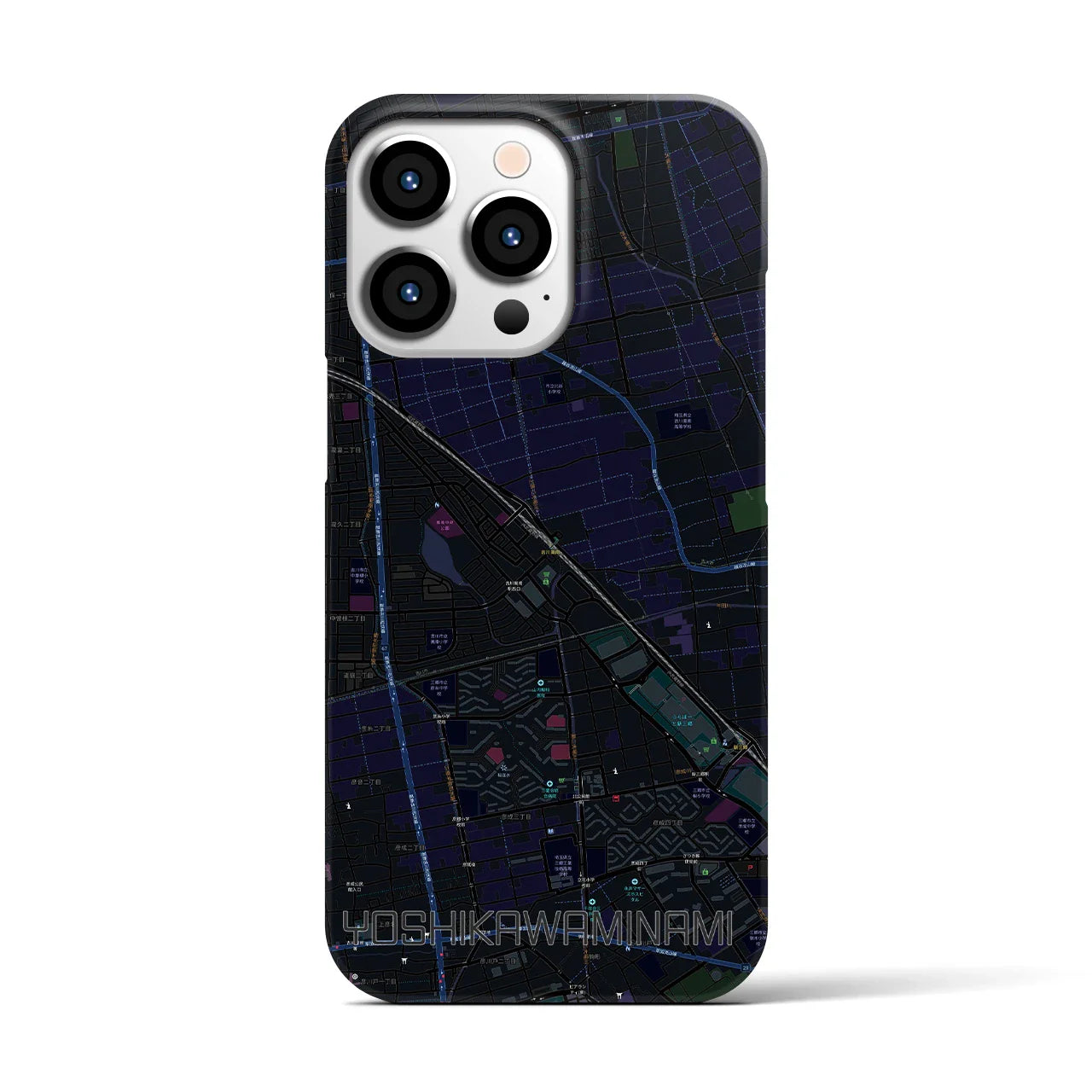 【吉川美南(埼玉県)】地図柄iPhoneケース(バックカバータイプ)