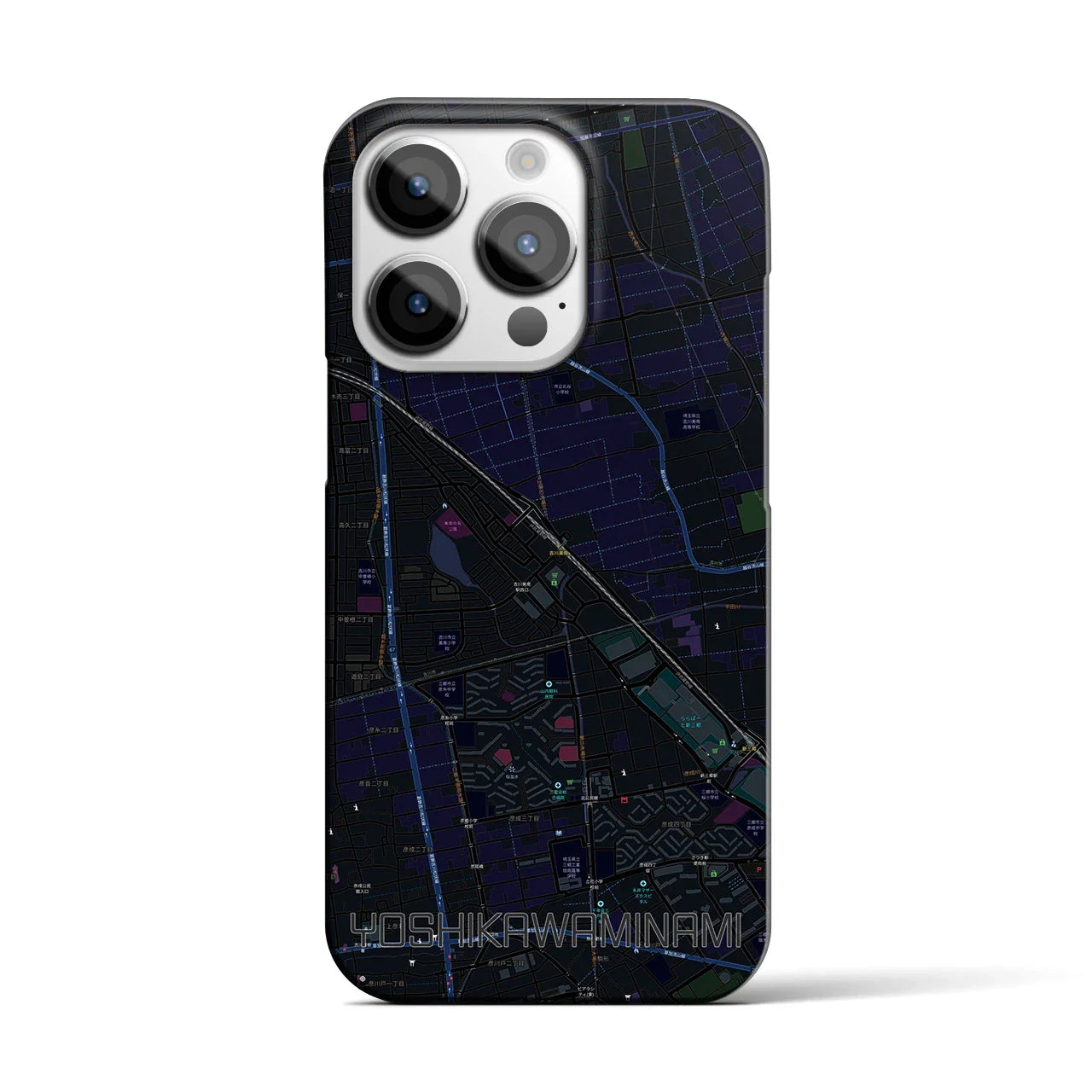 【吉川美南(埼玉県)】地図柄iPhoneケース(バックカバータイプ)