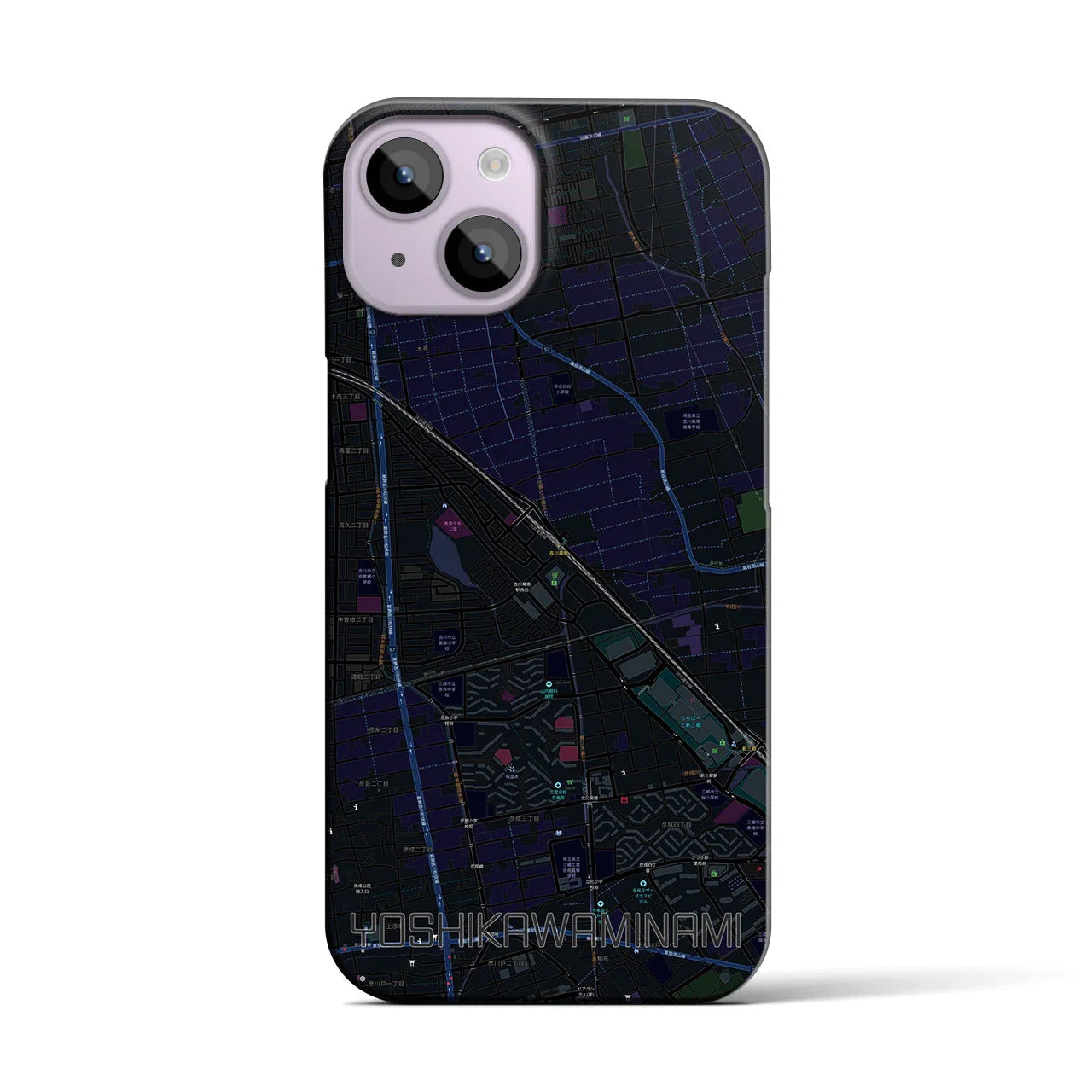 【吉川美南(埼玉県)】地図柄iPhoneケース(バックカバータイプ)
