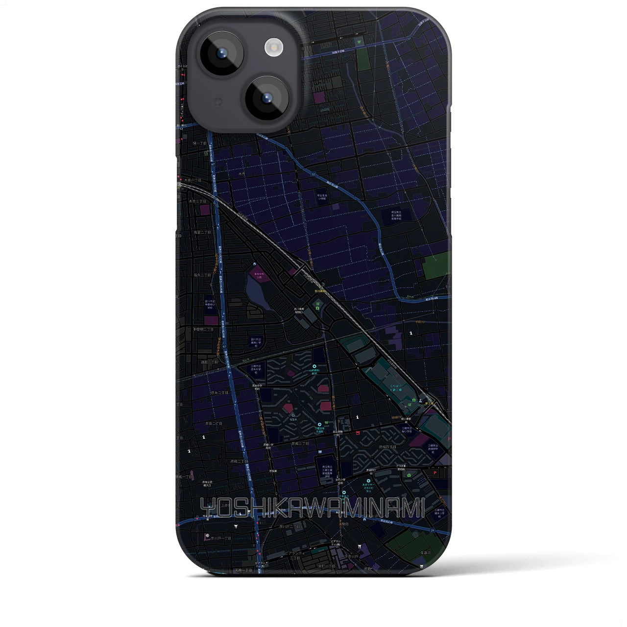 【吉川美南(埼玉県)】地図柄iPhoneケース(バックカバータイプ)