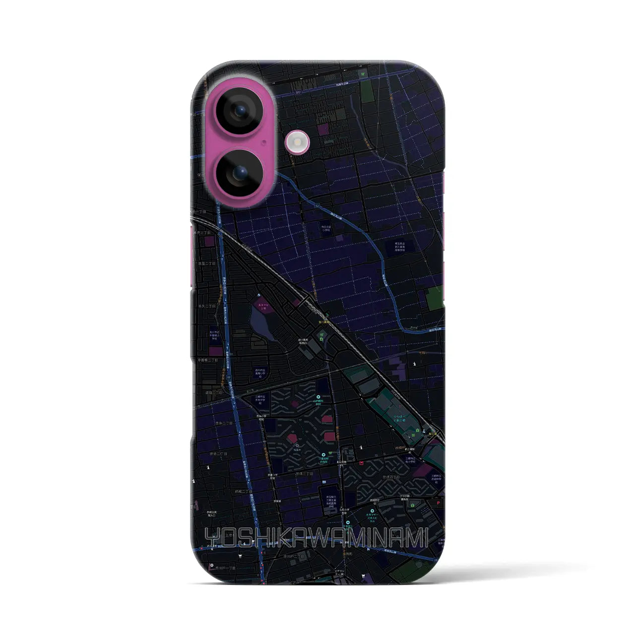 【吉川美南(埼玉県)】地図柄iPhoneケース(バックカバータイプ)