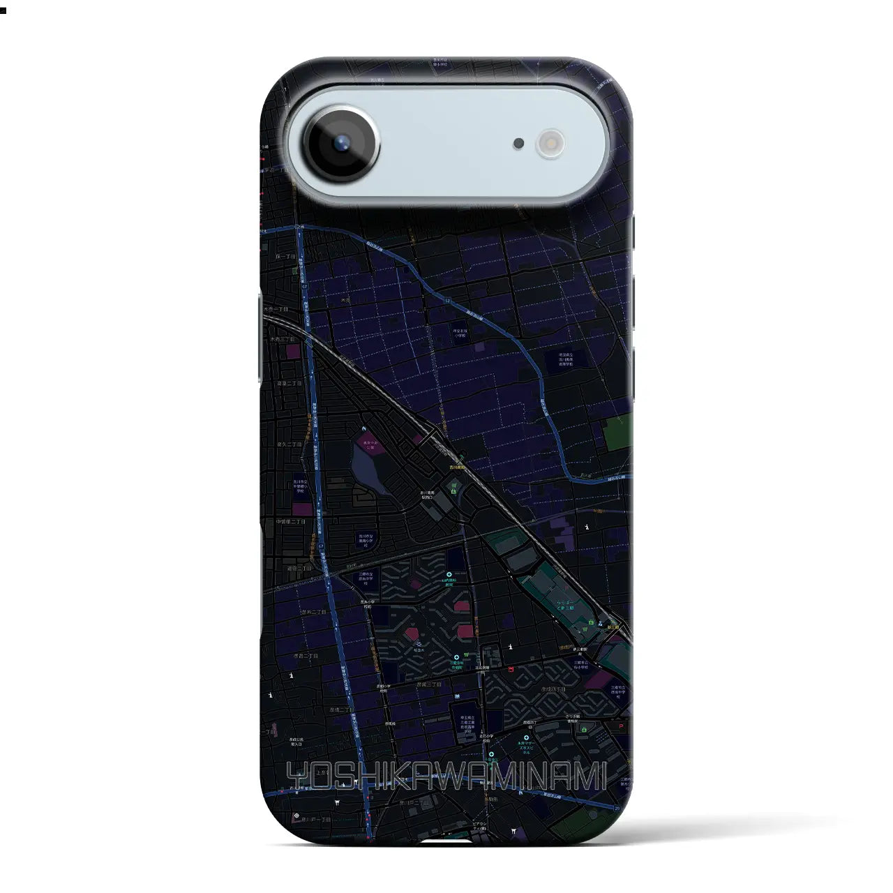 【吉川美南(埼玉県)】地図柄iPhoneケース(バックカバータイプ)