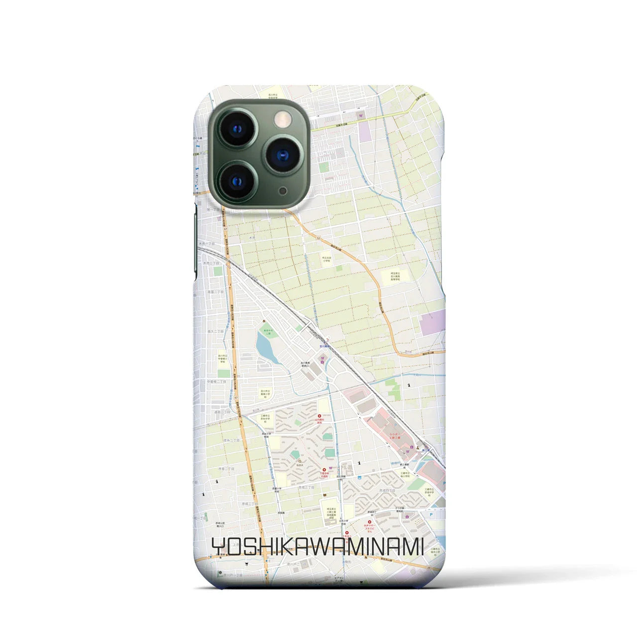 【吉川美南(埼玉県)】地図柄iPhoneケース(バックカバータイプ)